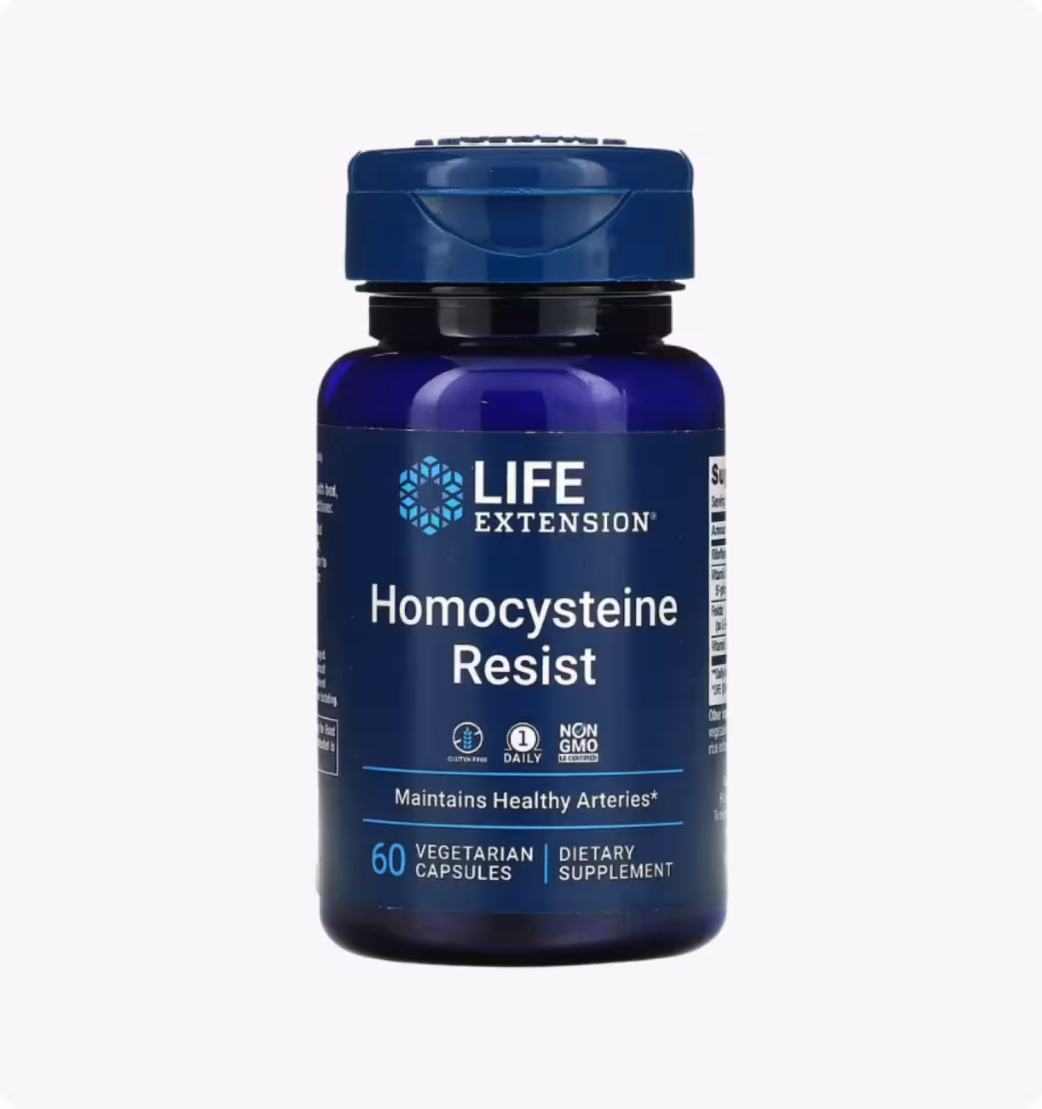 Life Extension, Homocysteine Resist, добавка для поддержания здор уровня гомоцистеина, 60 кап