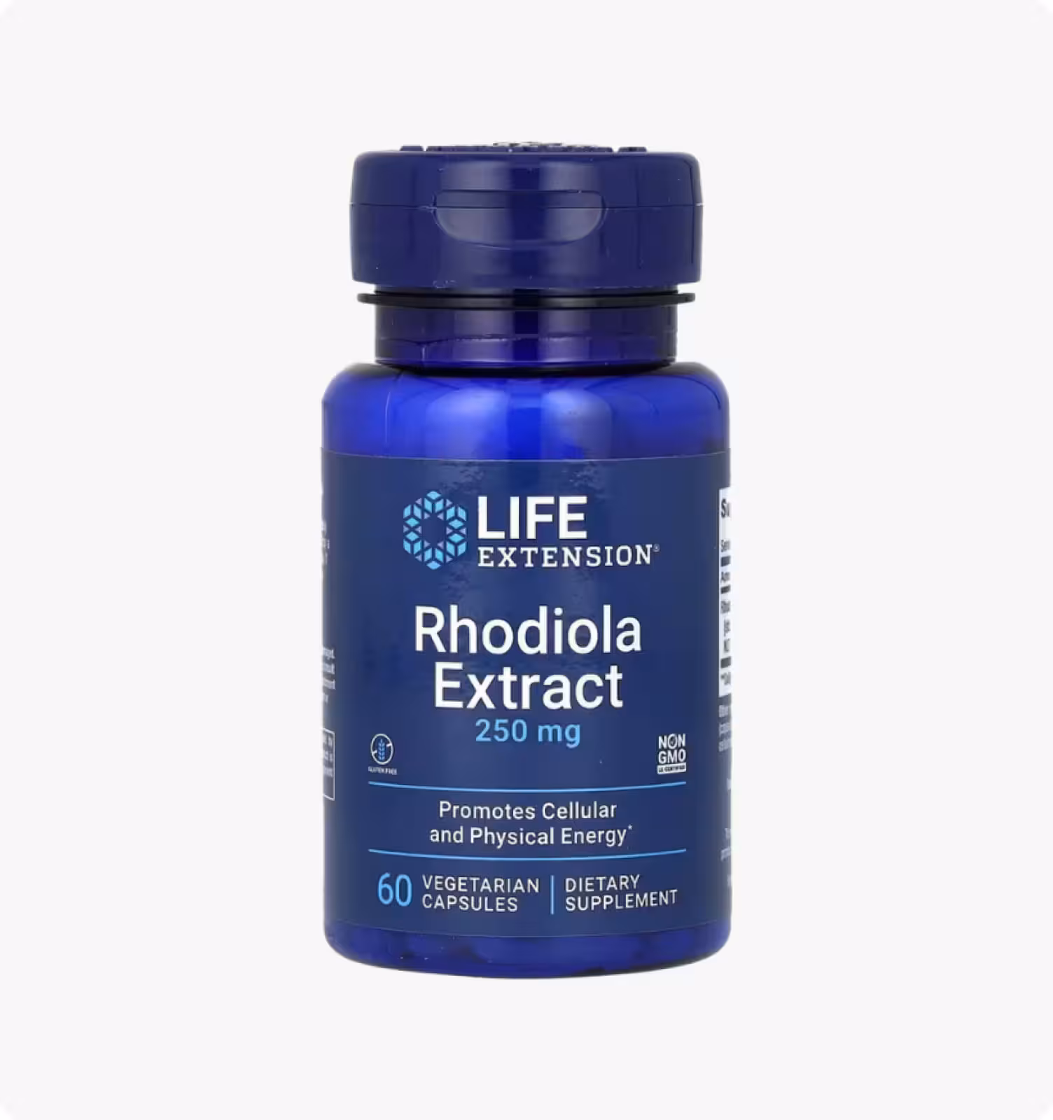 Life Extension, экстракт родиолы, 250 мг, 60 вегетарианских капсул
