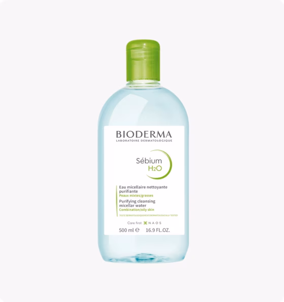 Bioderma Sebium Мицеллярная вода очищающая для жирной и проблемной кожи лица 500 мл