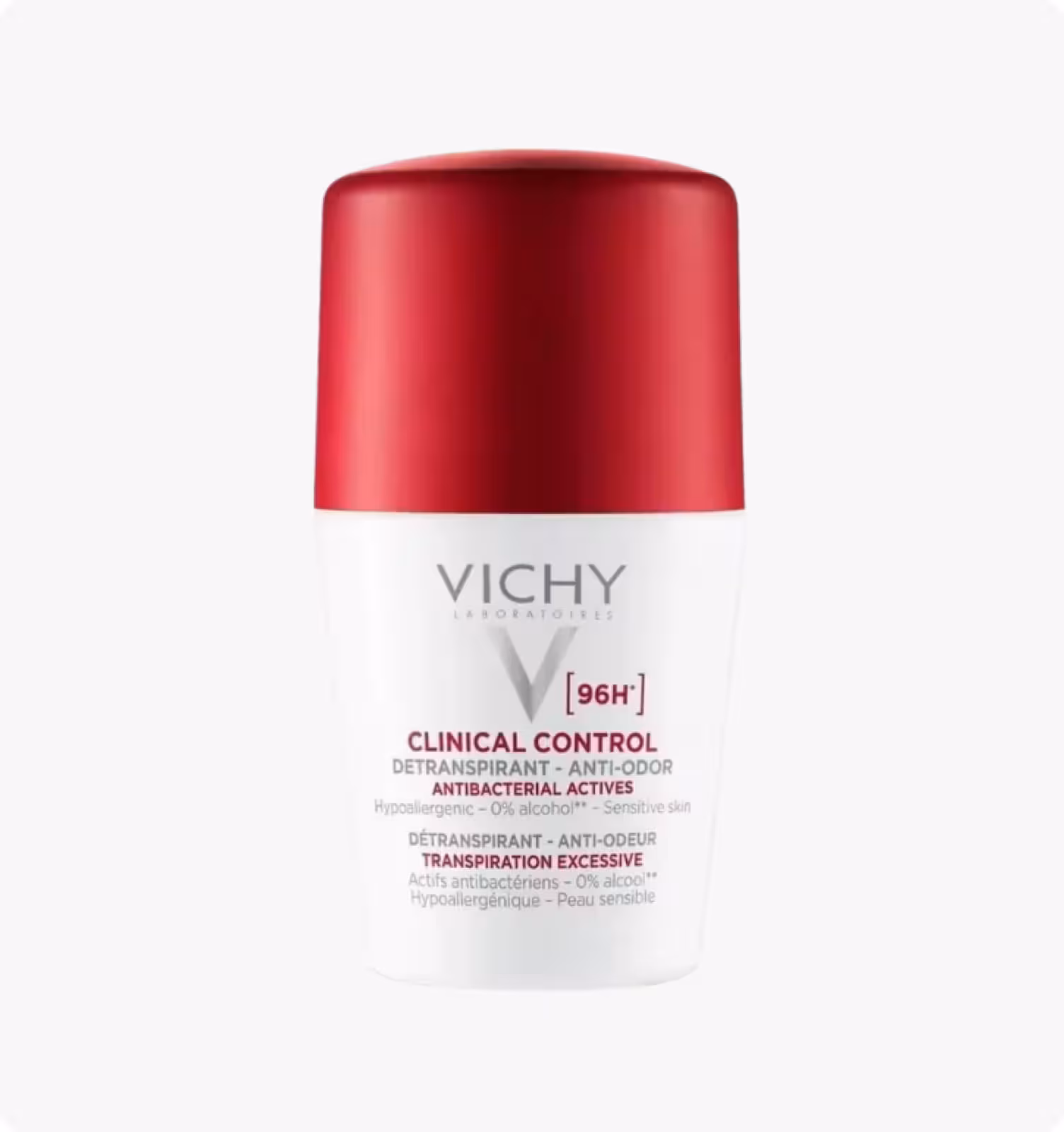 Vichy, Clinical Control, Набор Дезодорант-антиперспирант с защитой 96 ч 50 мл, 2 шт