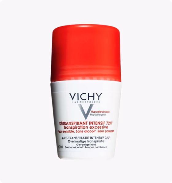 Vichy, Detransparant, Дезодорант Анти-Стресс для чувствительной кожи 72ч, 2 х 50мл