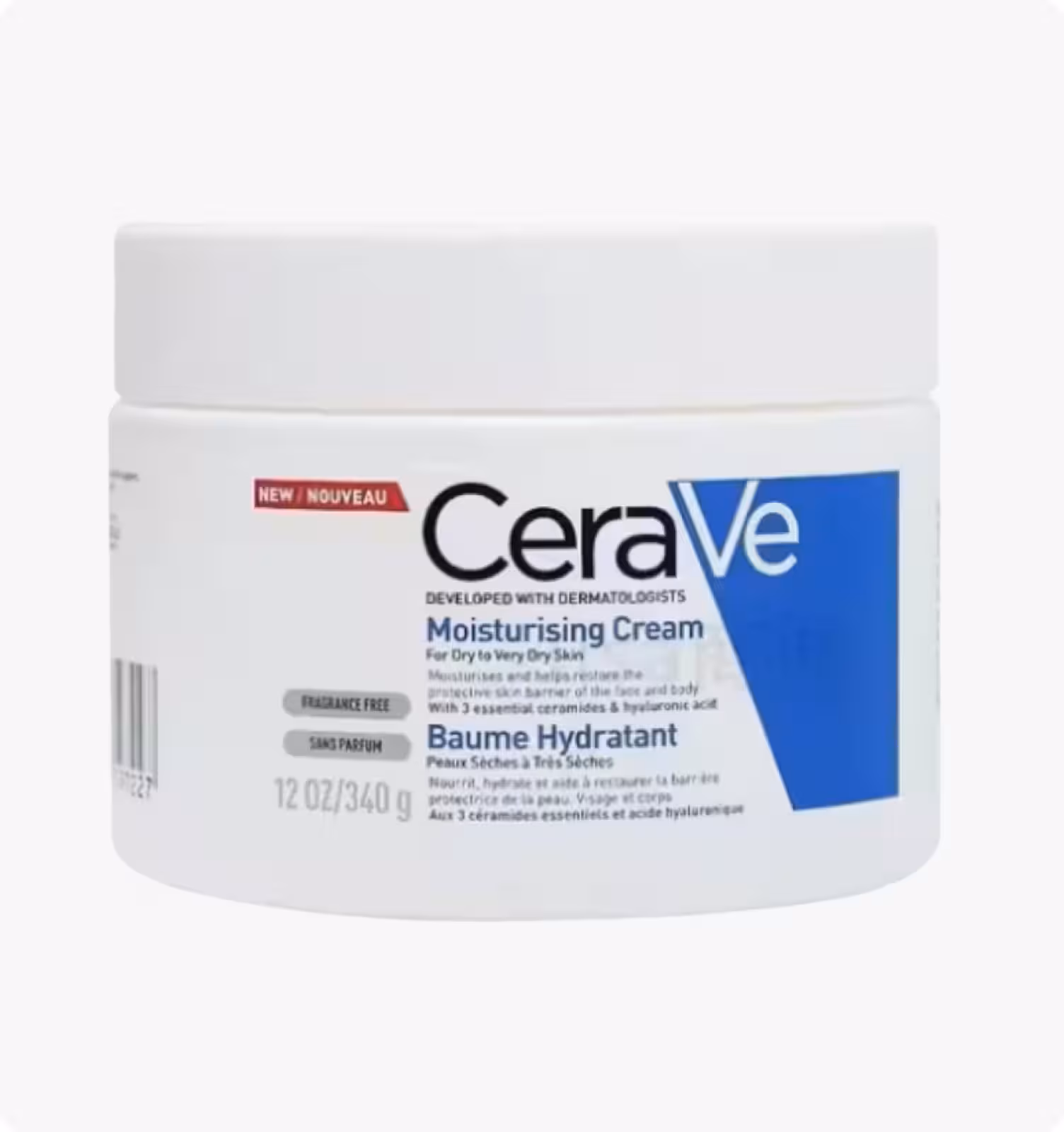 CeraVe, Увлажняющий крем  для сухой и очень сухой кожи лица и тела, 340 мл