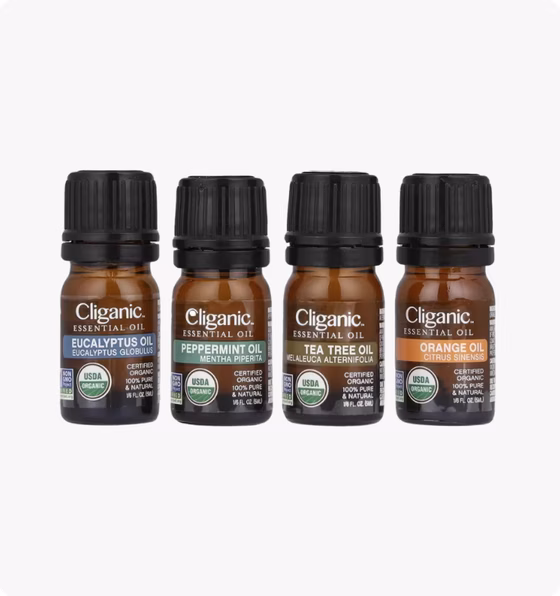 Cliganic, Эфирные масла, набор для ароматерапии, набор из 4 предметов