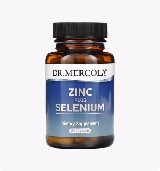 Dr. Mercola, Цинк и Селен, 90 капсул