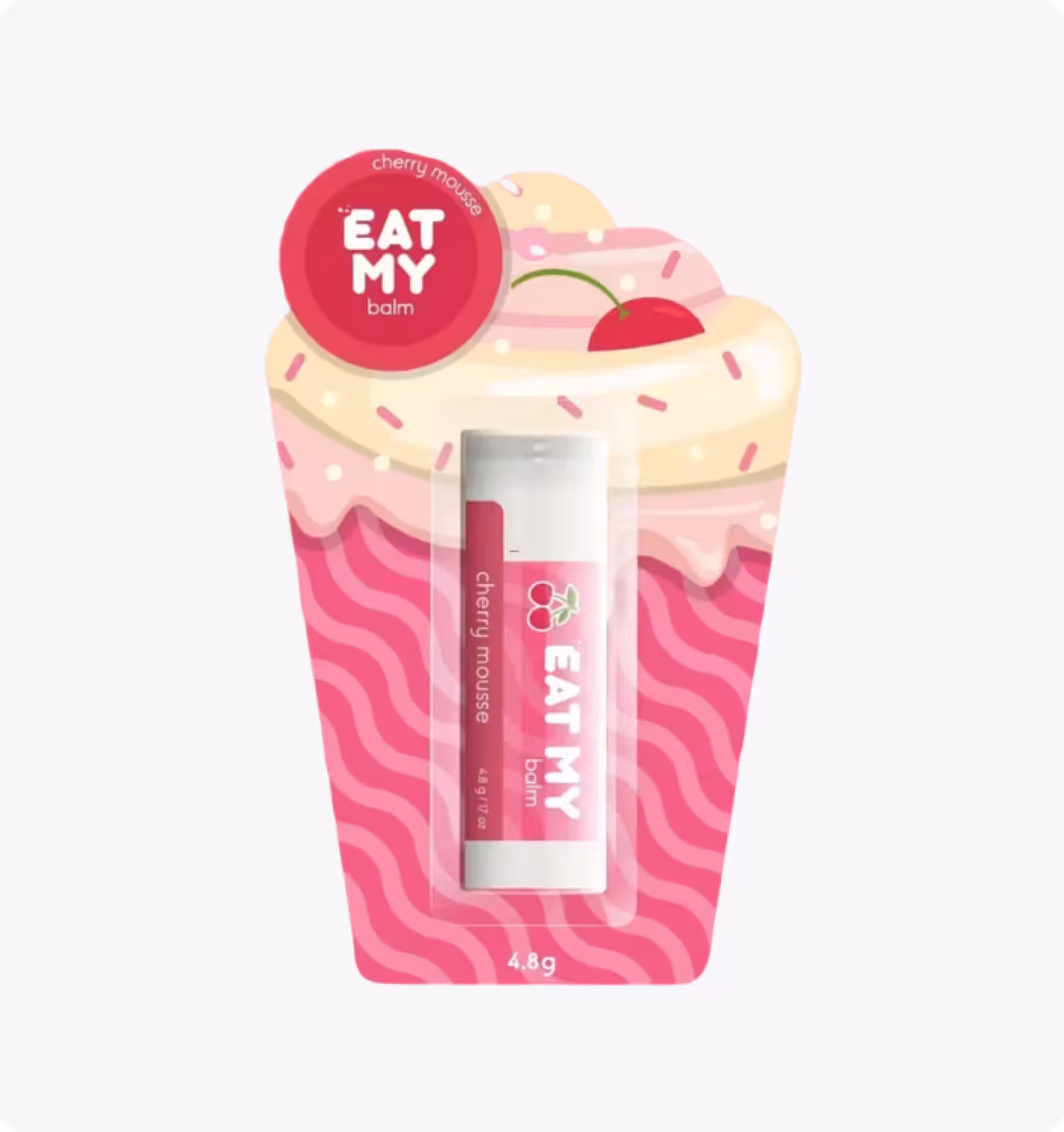 Eat My, Бальзам для губ "Вишневый мусс", 4,8 г