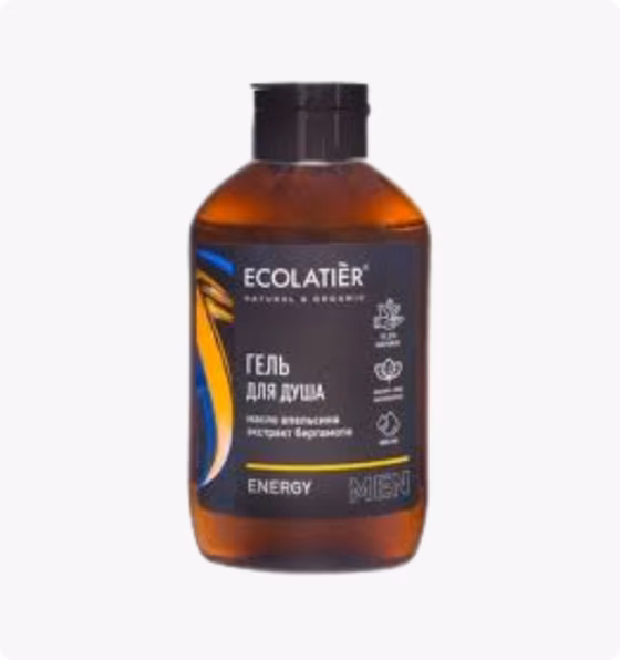ECOLATIER MEN Гель для душа ENERGY 400 мл