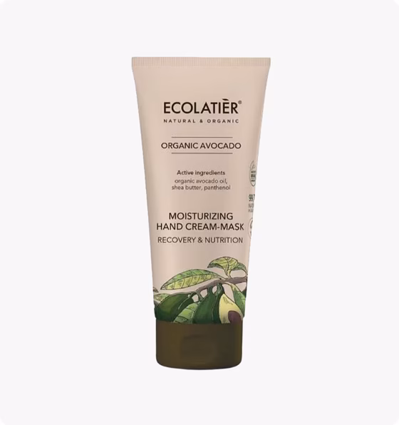 Ecolatier, Organic Avocado, Крем маска для рук “Восстановление и питание”, 100 мл