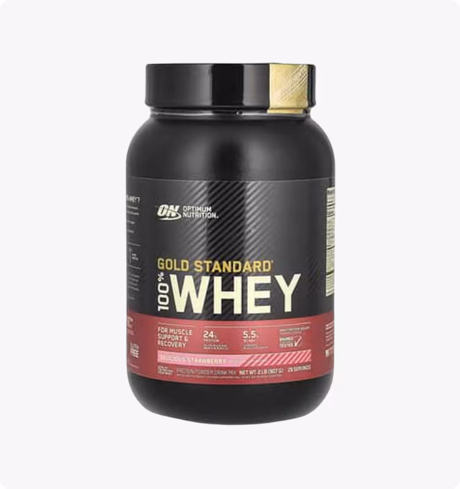 Optimum Nutrition, Gold Standard, 100% Whey, со вкусом клубники, 907 г