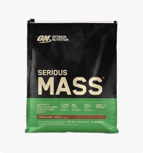 Optimum Nutrition Serious Mass, вкус «Шоколад», 12 фунтов (5,45 кг)