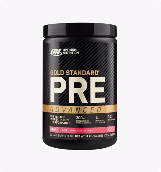 Optimum Nutrition, Gold Standard Pre Advanced, предтренировочный комплекс, вкус «Ягодный взрыв», 400