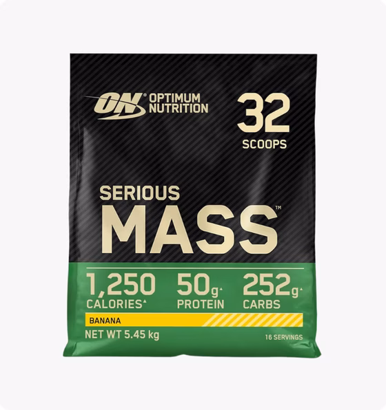 Optimum Nutrition, Serious Mass, Banana, 12lb, 5.45 кг