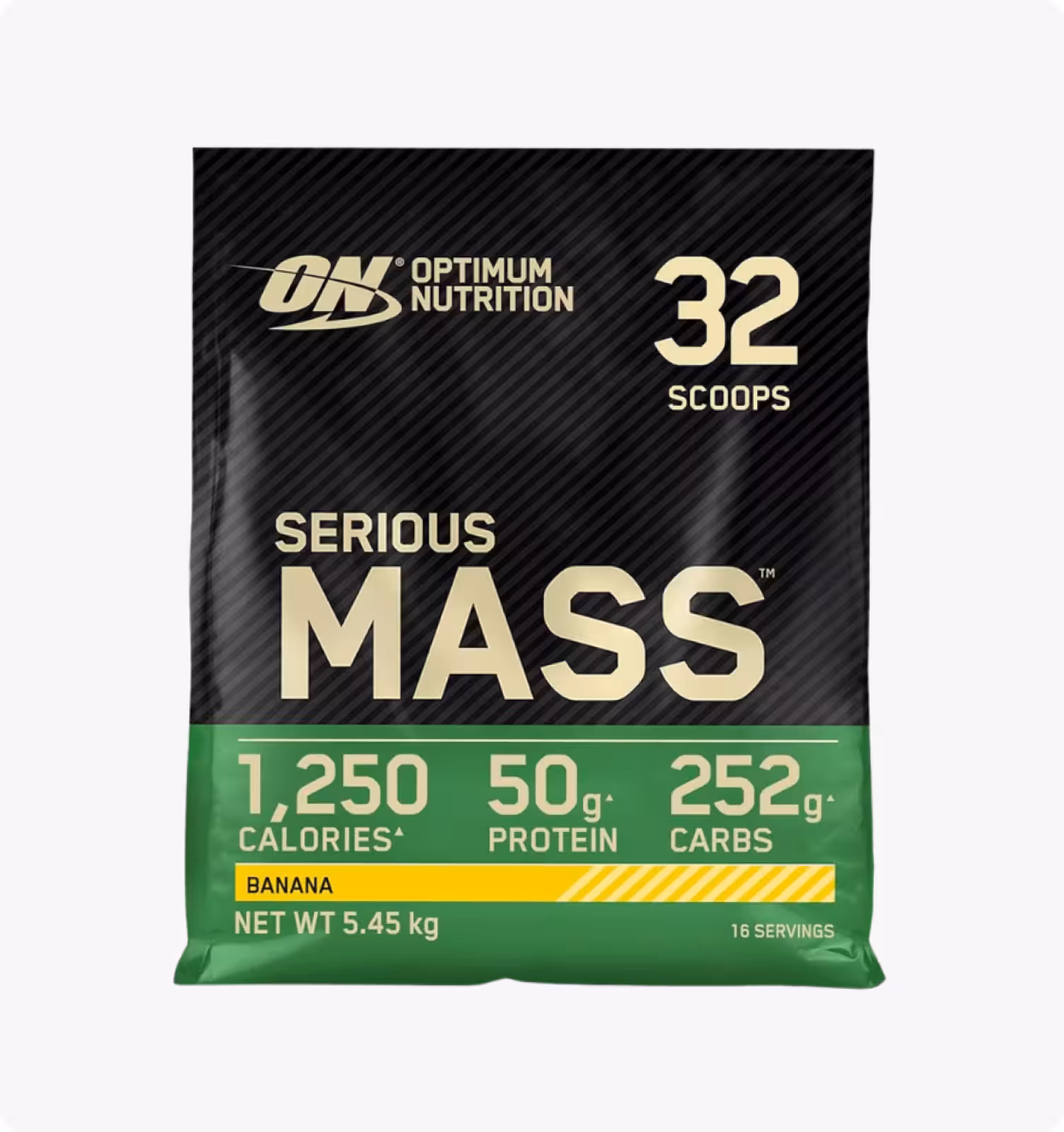 Optimum Nutrition, Serious Mass, Banana, 12lb, 5.45 кг