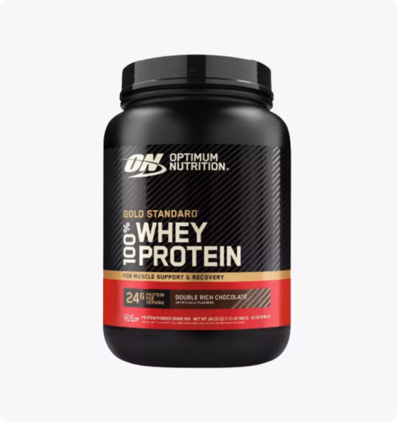 Optimum Nutrition,100% сывороточный протеин - Двойной насыщенный шоколад,682г, 22 порции
