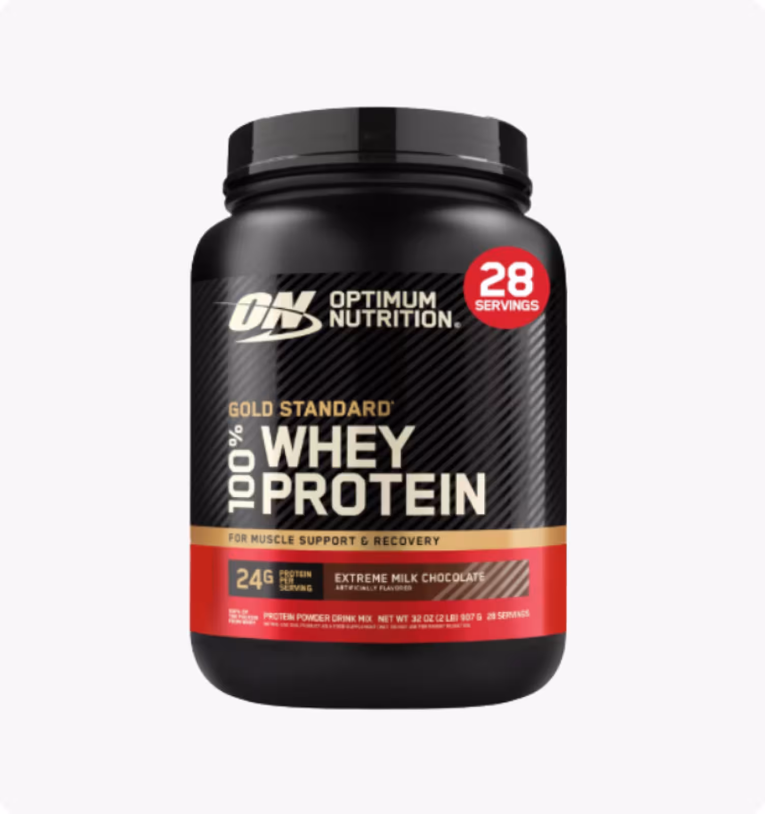 OPTIMUM NUTRITION, Сывороточный протеин Gold Standard, вкус «Экстремальный молочный шоколад», 907г