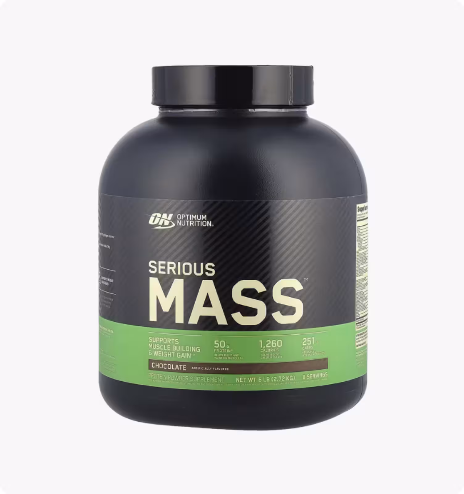 Optimum Nutrition, Serious Mass, шоколад, 2,72 кг