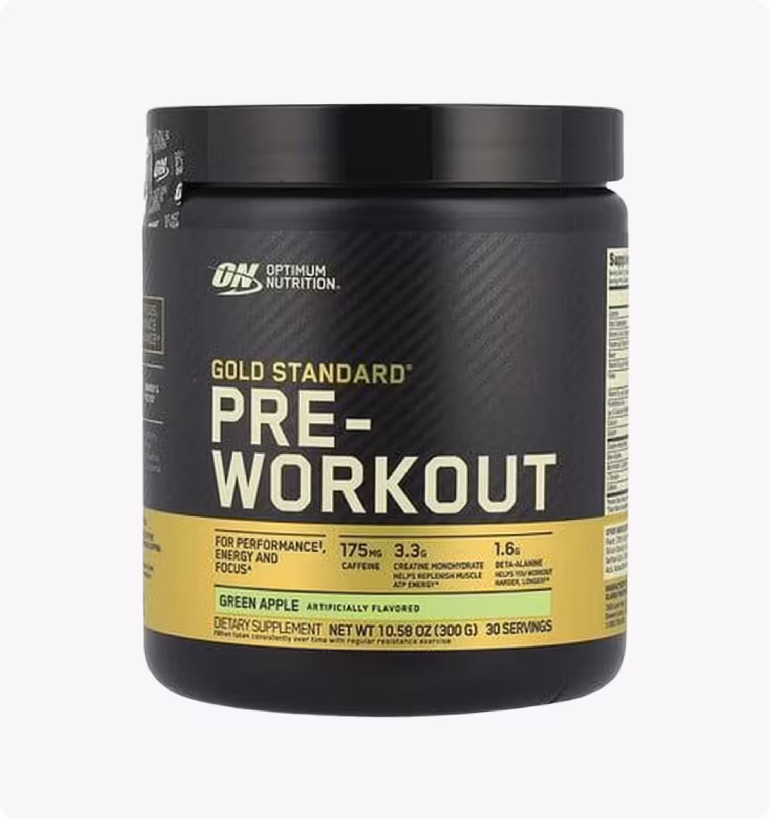 Optimum Nutrition,Gold Standard предтренировочный комплекс, вкус «Зелёное яблоко», 300 г