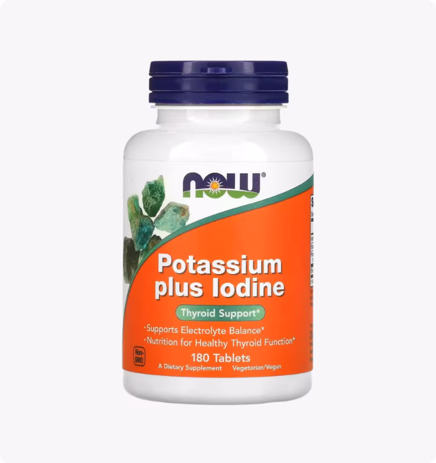 Now Foods, Калий плюс йод, 180 таблеток