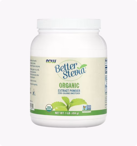 NOW Foods, Better Stevia, Organic Extract Powder, 1 фунт (454 г)