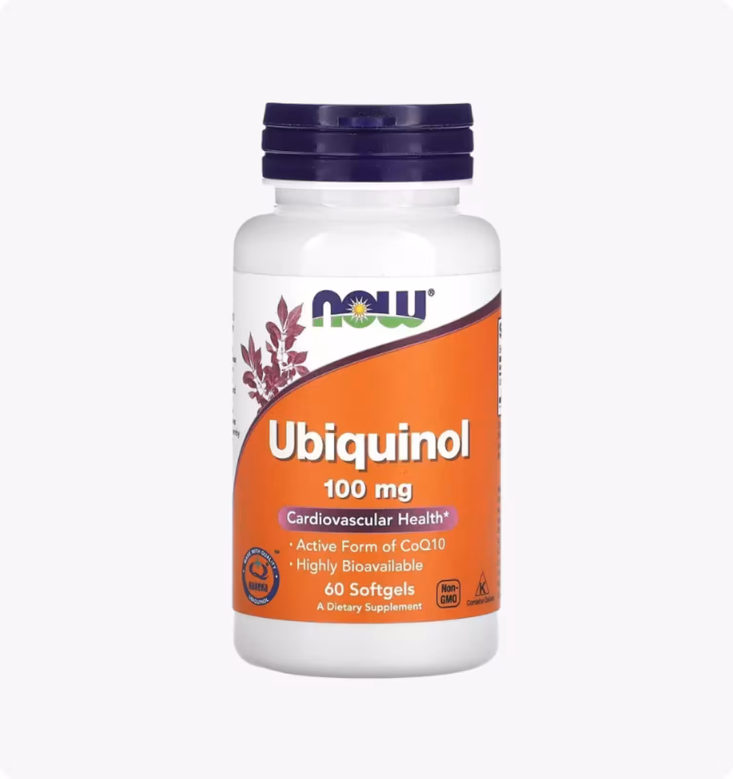 NOW Foods, Убихинол, 100 мг, 60 мягких таблеток