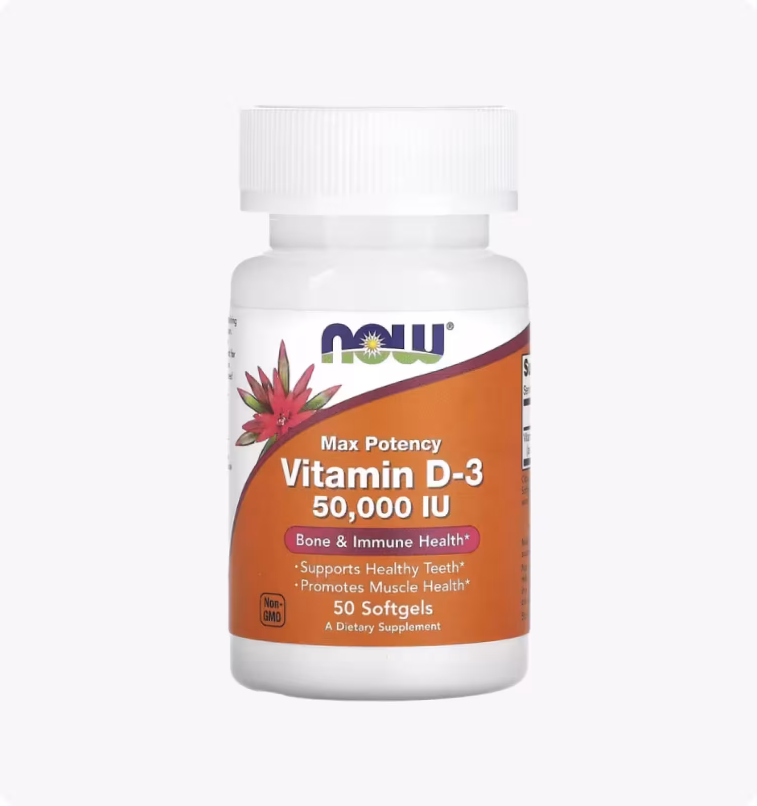Now Foods, витамин D3, 50 000 МЕ, 50 капсул