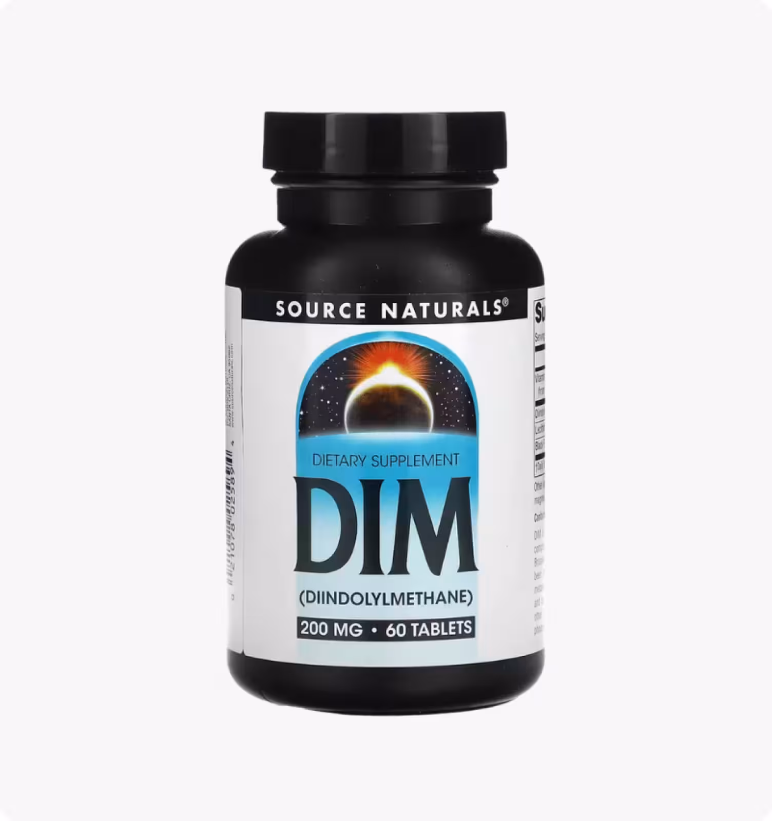 Source Naturals, DIM (дииндолинметан), 200 мг, 60 таблеток