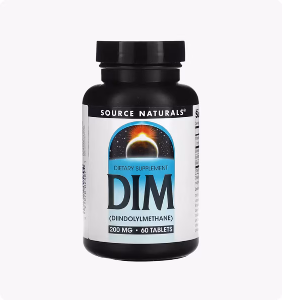 Source Naturals, DIM (дииндолинметан), 200 мг, 60 таблеток