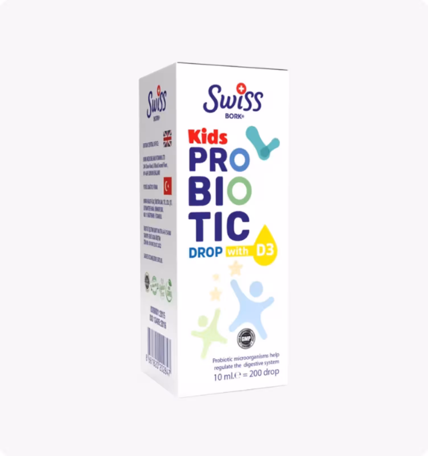 SWISS BORK KIDS PROBIOTIC + D3 КАПЛИ 10 МЛ