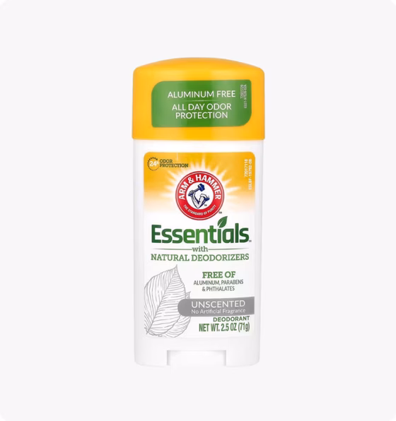 Arm & Hammer, Essentials, с натуральными дезодорирующими компонентами, дезодорант, без искусственных
