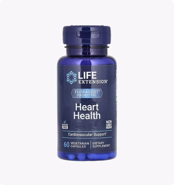 Life Extension, FLORASSIST пробиотик для здоровья сердца, 74 мг, 60 вегетарианских капсул