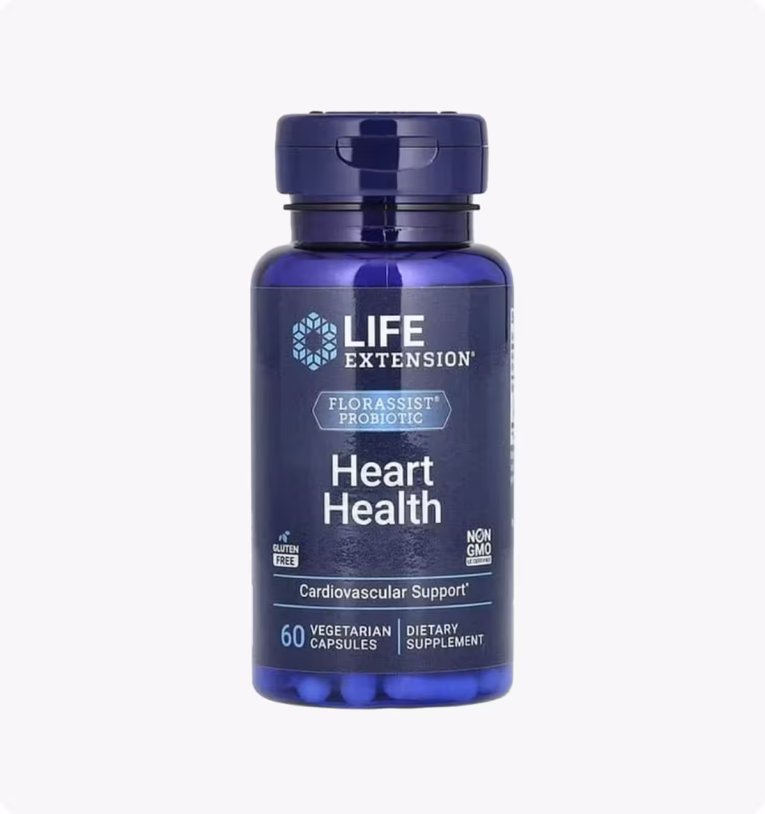 Life Extension, FLORASSIST пробиотик для здоровья сердца, 74 мг, 60 вегетарианских капсул