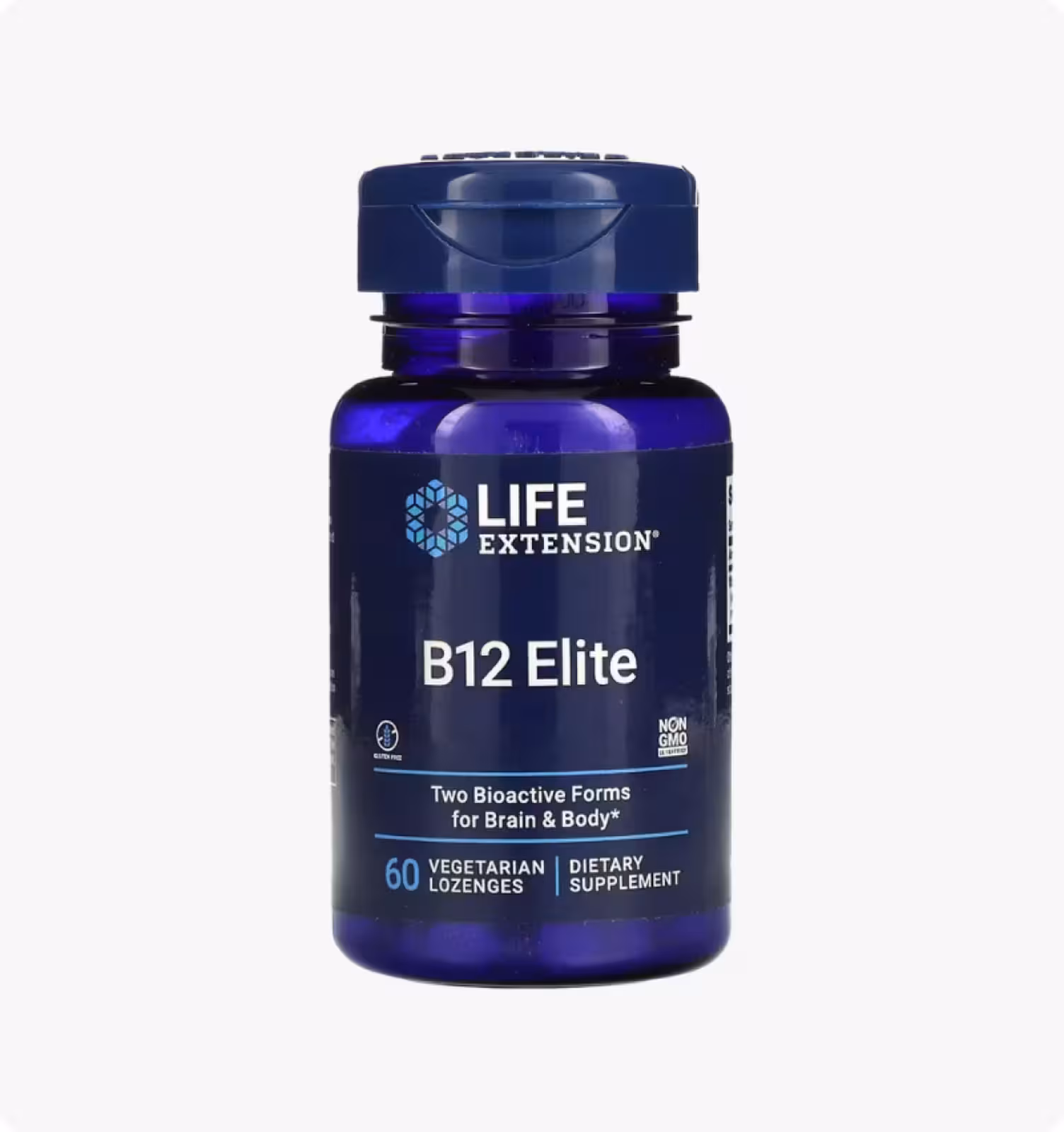 Life Extension, B12 Elite, 60 вегетарианских леденцов
