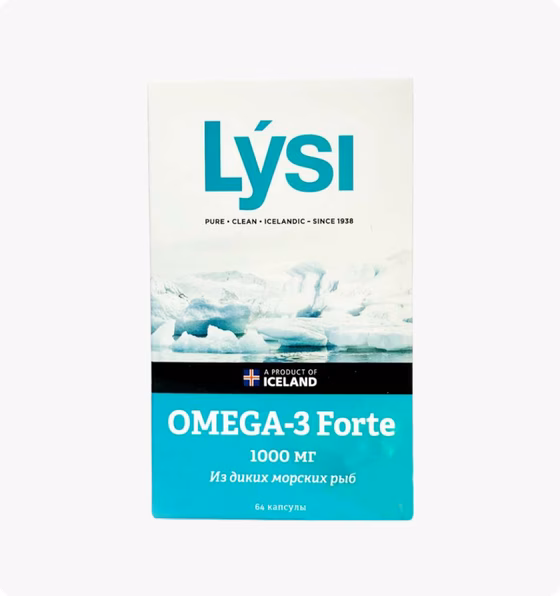 LYSI Омега-3 Форте капсулы, 32 шт
