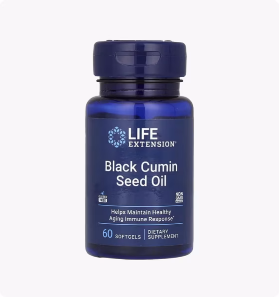 Life Extension, Масло семян черного тмина, 60 жевательных капсул