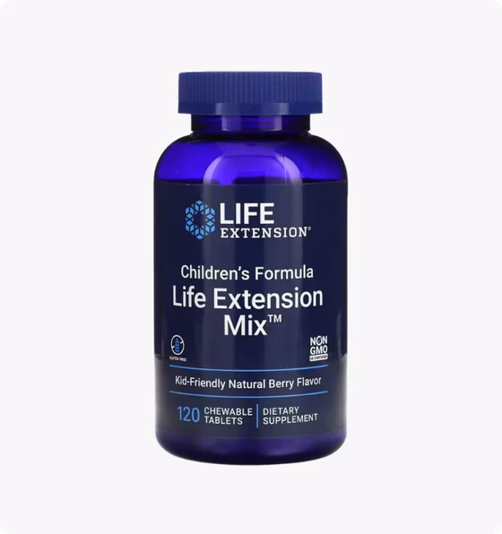 Life Extension, Life Extension Mix, детская добавка, с натуральным ягодным вкусом, 120 жевательных т