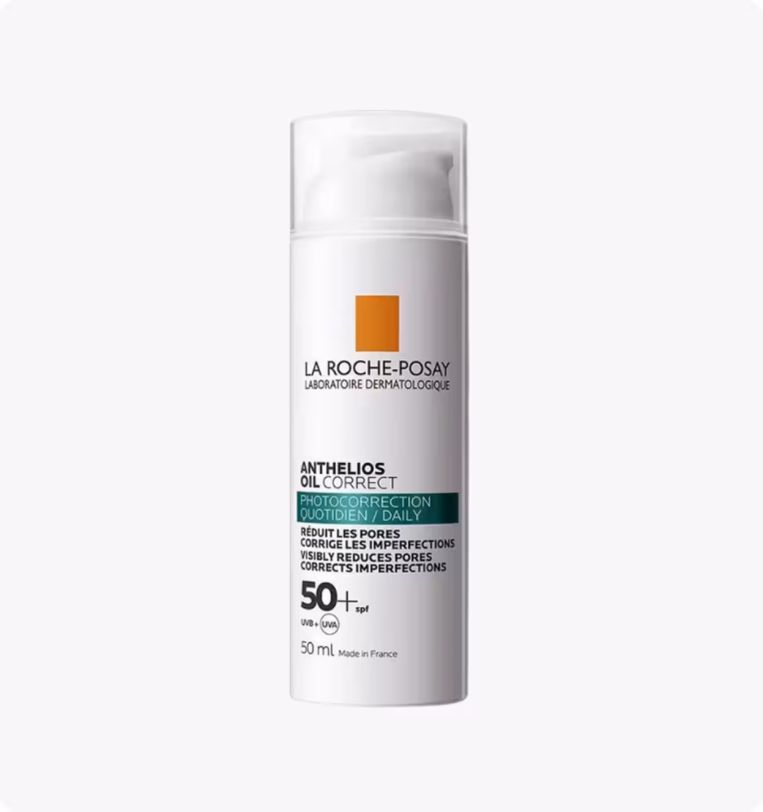 LA ROCHE-POSAY, Anthelios Oil Correct, Солнцезащитный гель-крем для ежедневного ухода, 50 мл