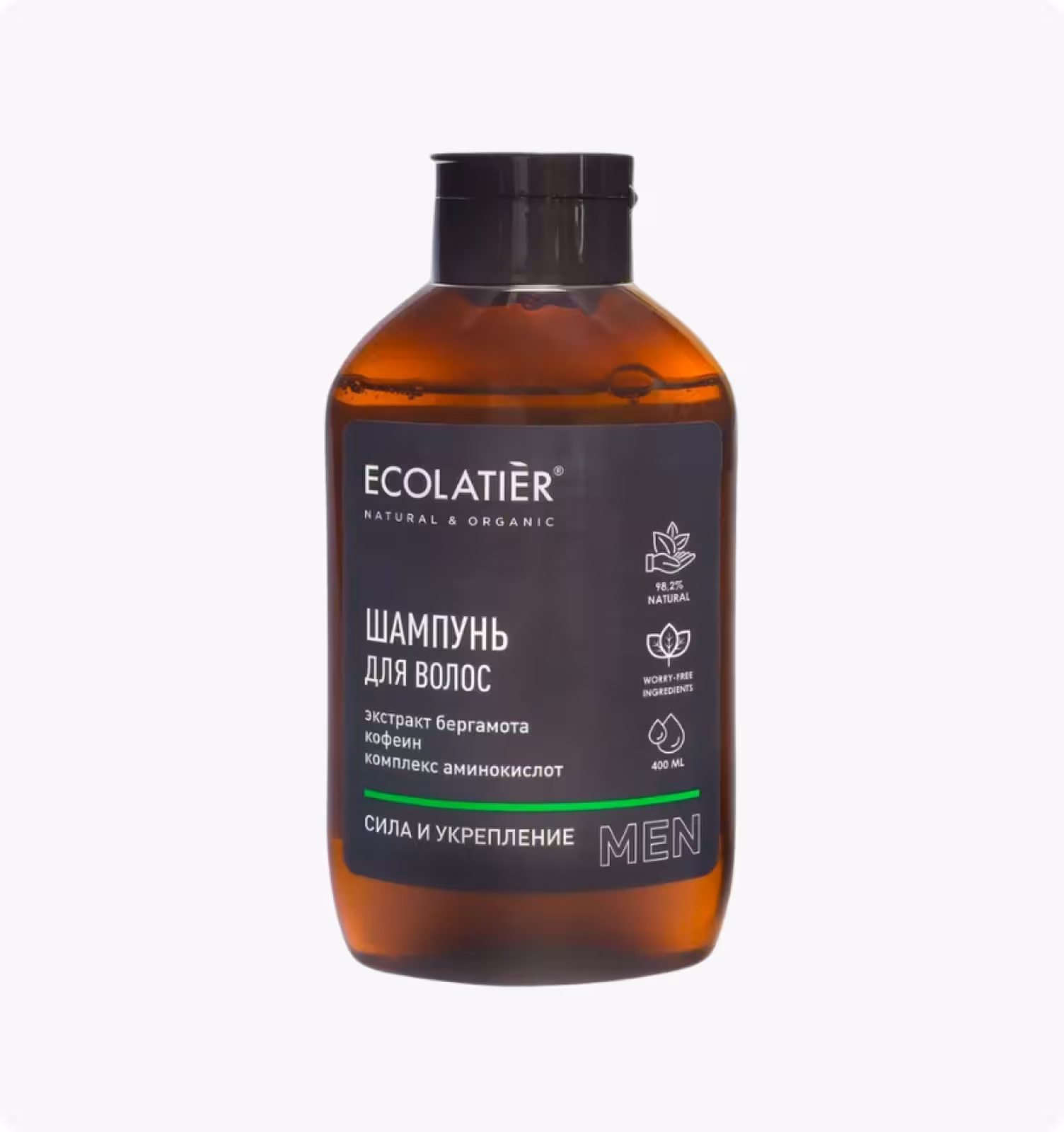 ECOLATIER MEN Шампунь СИЛА и УКРЕПЛЕНИЕ 400 мл