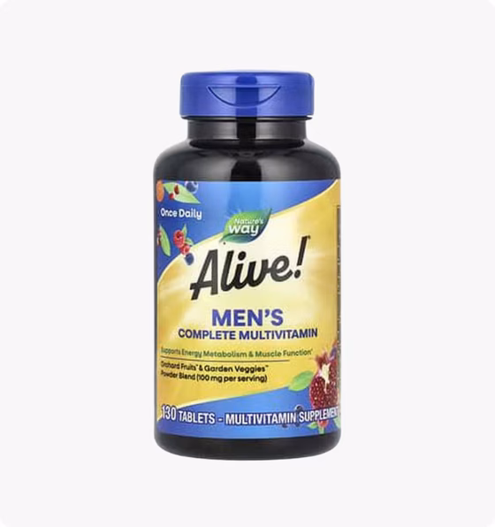 Nature's Way, Alive! ®, мультивитаминный комплекс для мужчин, 130 таблеток