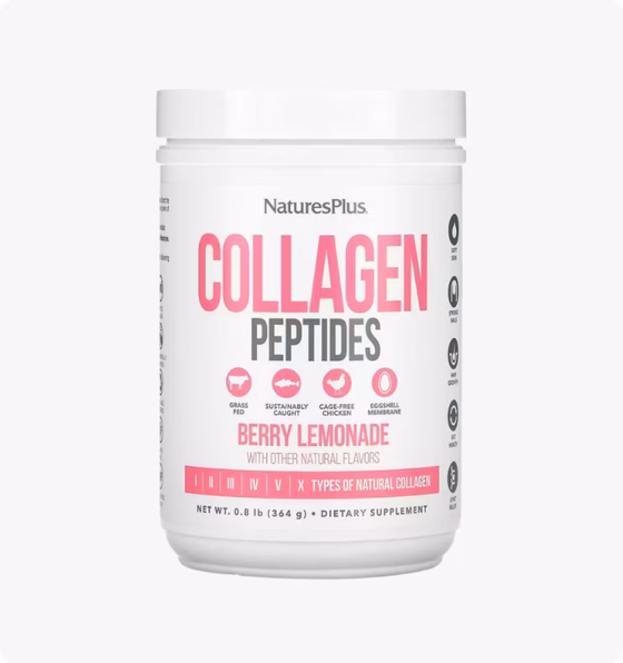 Nature's Plus, Пептиды коллагена со вкусом ягодного лимонада, 364 г (0,8 фунта)