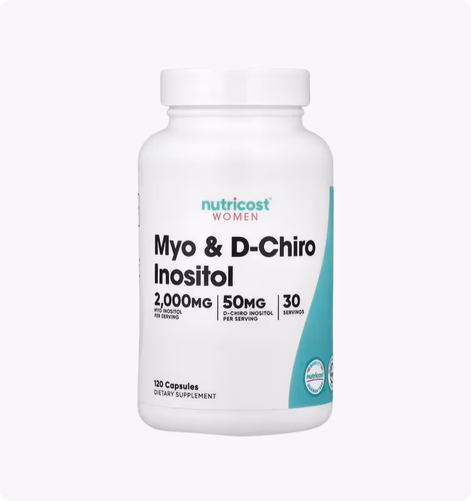 Nutricost, Для женщин, мио и D-хиро инозитол, 120 капсул