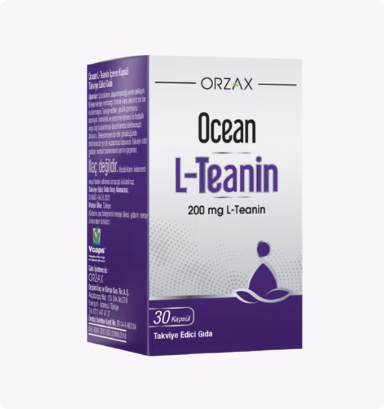 Ocean, L-Теанин 200 мг, 30 растительных капсул