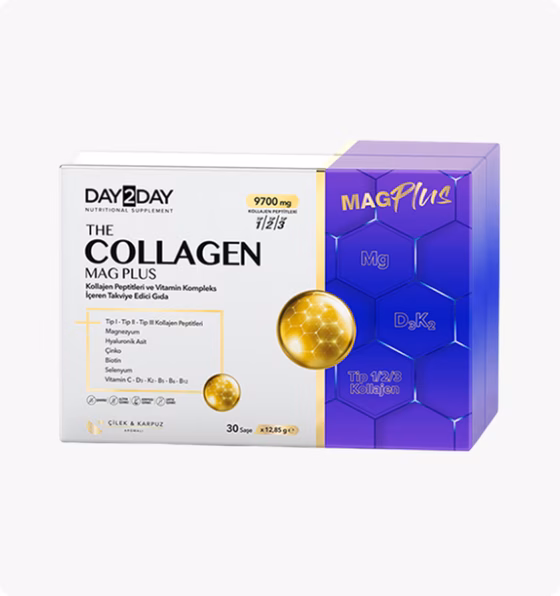 Orzax, Day2Day Коллаген Collagen Mag Plus 1, 2, 3 типы, 30 саше