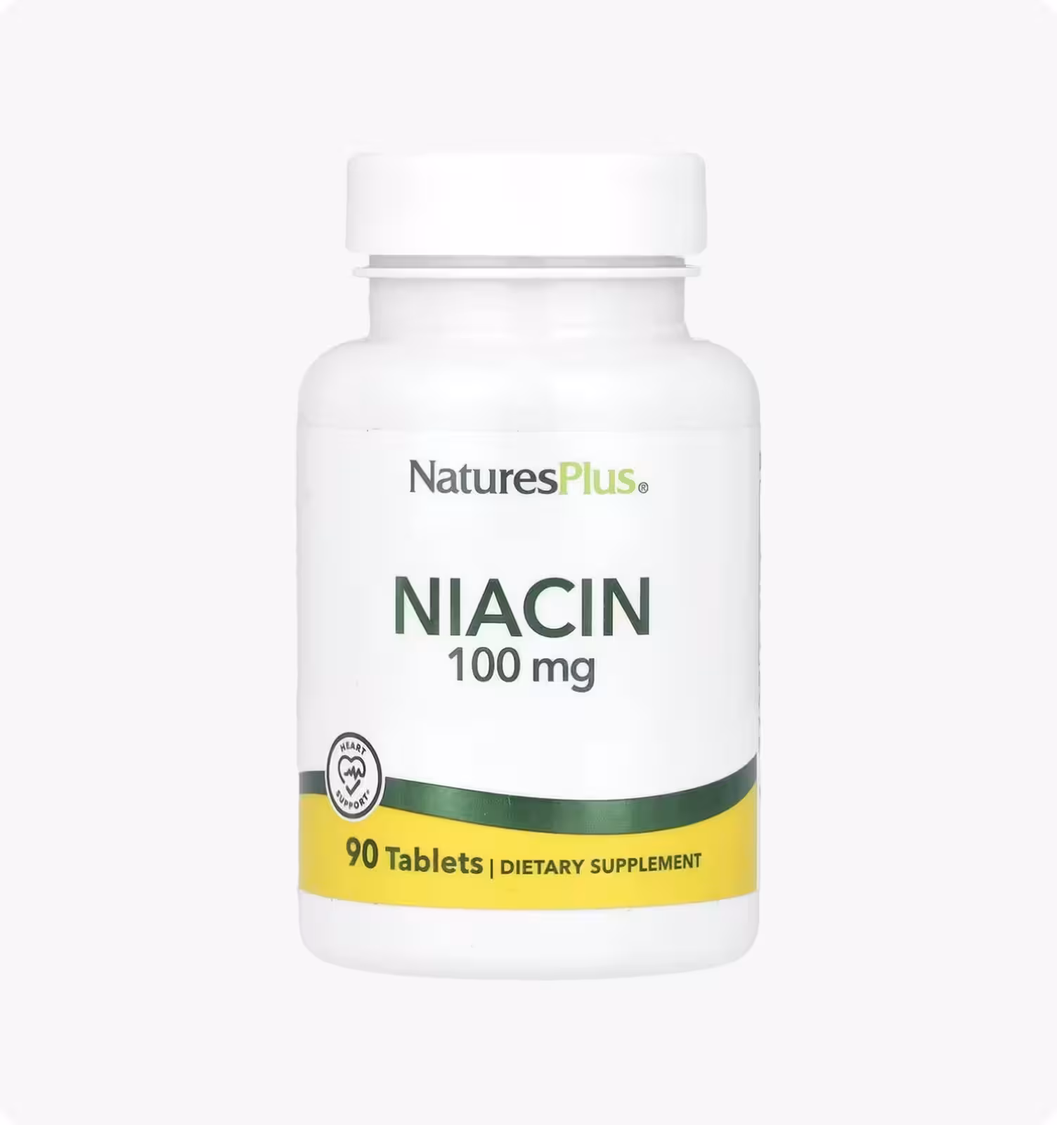 Nature's Plus, Ниацин, 100 мг, 90 таблеток