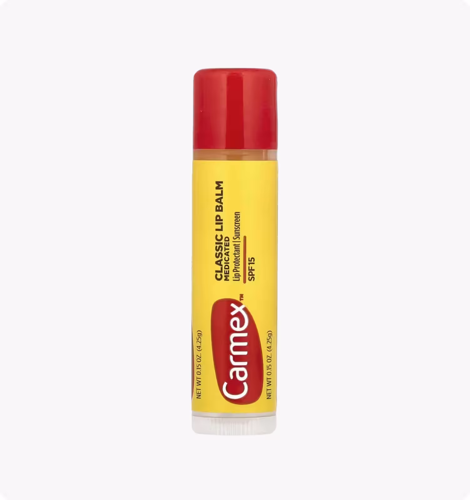 Carmex, классический бальзам для губ, лечебный с SPF 15, 4,25 г (0,15 унции)