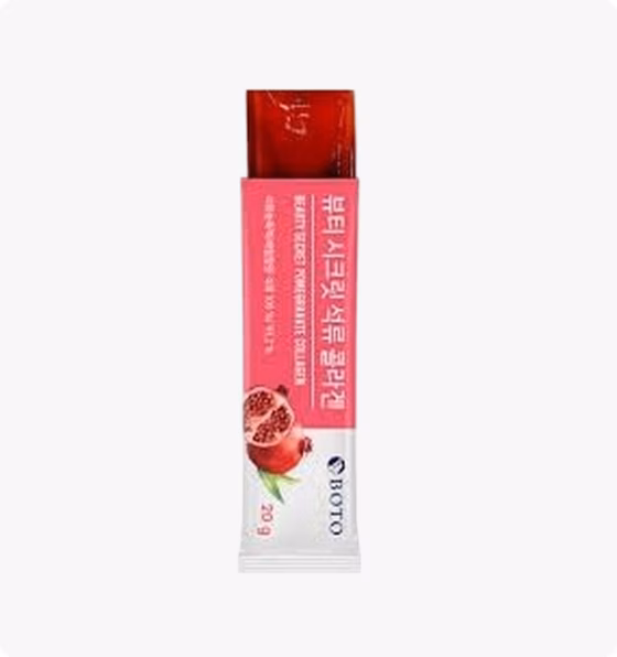 ШТУКА Boto, Beauty Secret Pomegranate Collagen, Коллагеновое желе с гранатом, 20гр x 15шт