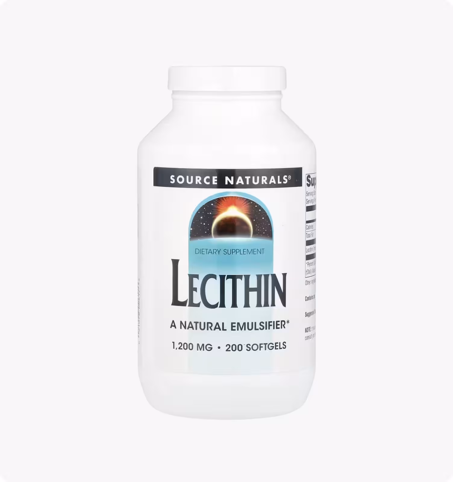 Source Naturals, лецитин, 1200 мг, 200 мягких таблеток