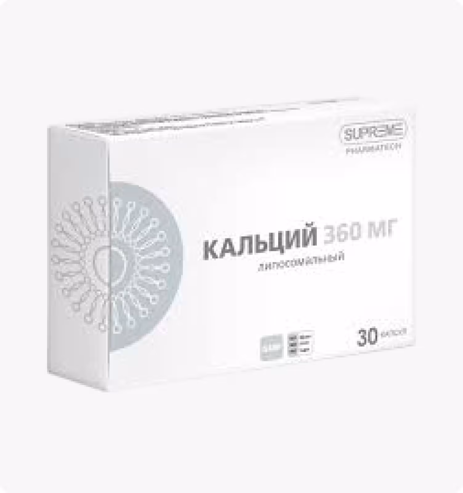 SUPREME pharmatech Кальций 360 мг 30 капсул