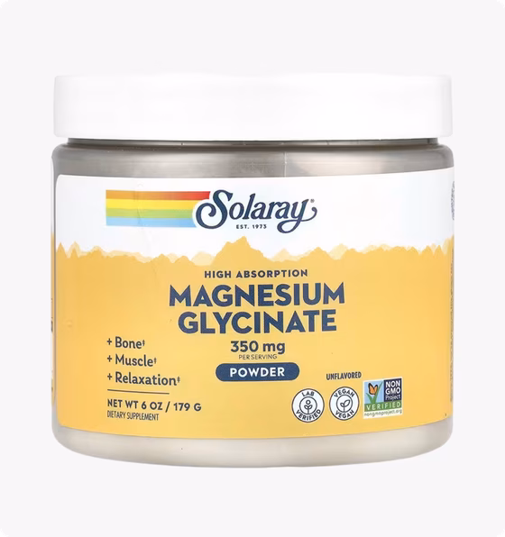 Solaray,  Magnesium Glycinate Powder