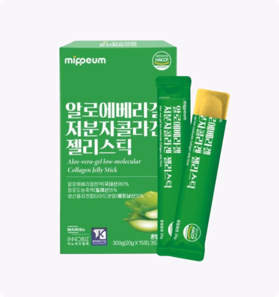 Aloe vera gel Low Molecular Collagen Jelly Stick