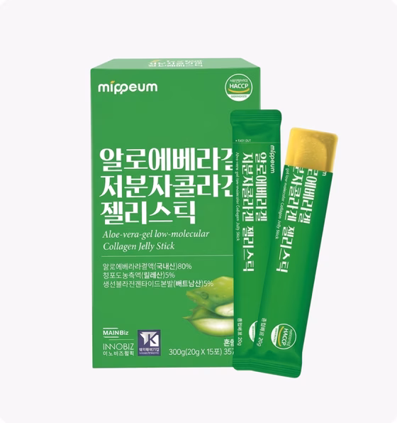 Aloe vera gel Low Molecular Collagen Jelly Stick