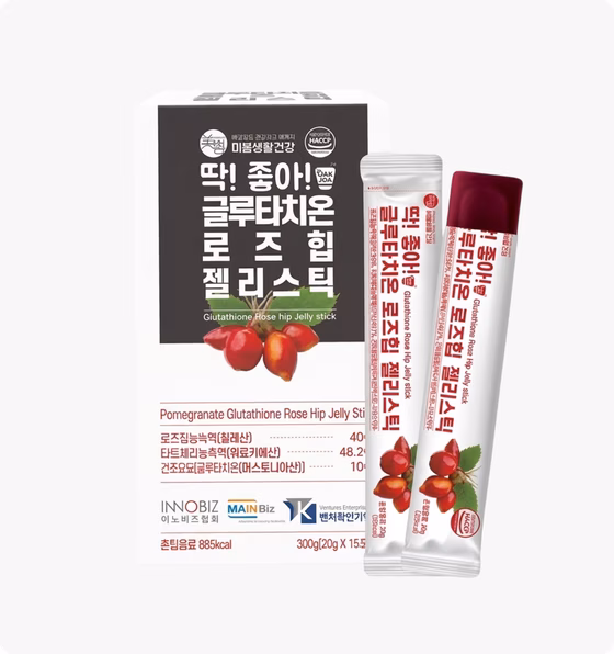 Добавка желе с глутатионом и шиповником, Glutathione Rose Hip Jelly Stick